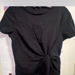 Express Black Short Sleeve Women's Top